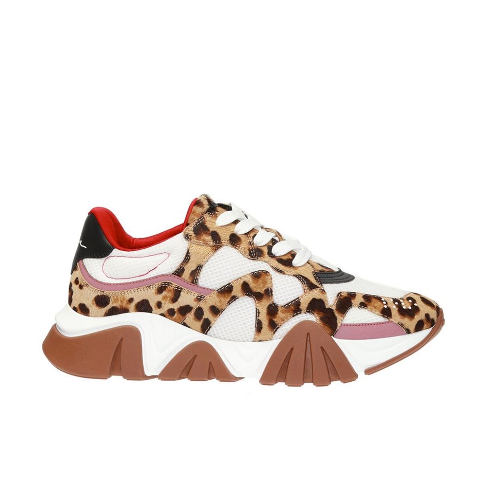 Versace Beige Leather Chunky Sneakers Main image