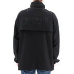 Balmain Black Nylon Shell Jacket
