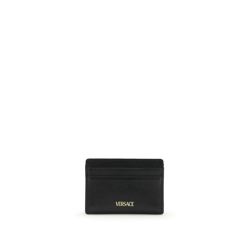Versace Black Calf Leather Bos Taurus Wallet