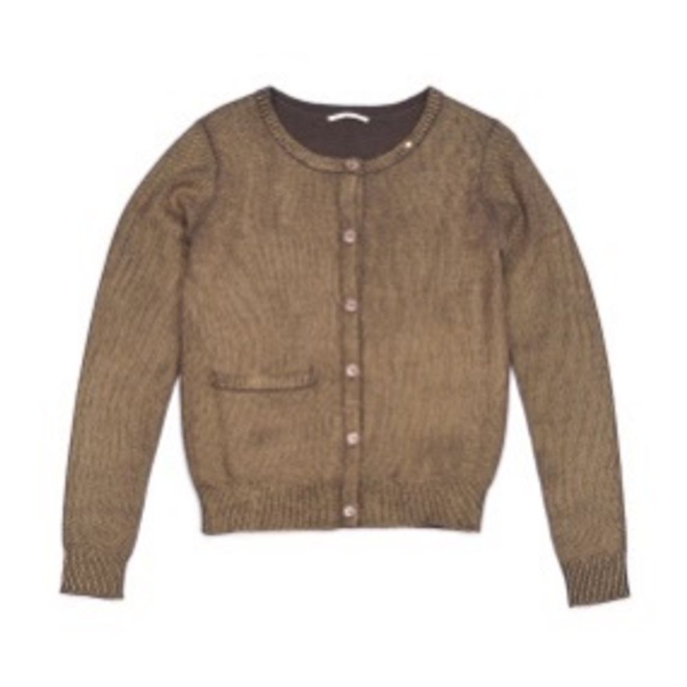 Gas Brown Wool Cardigan for Women