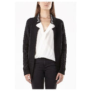 Gas Black Viscose Cardigan