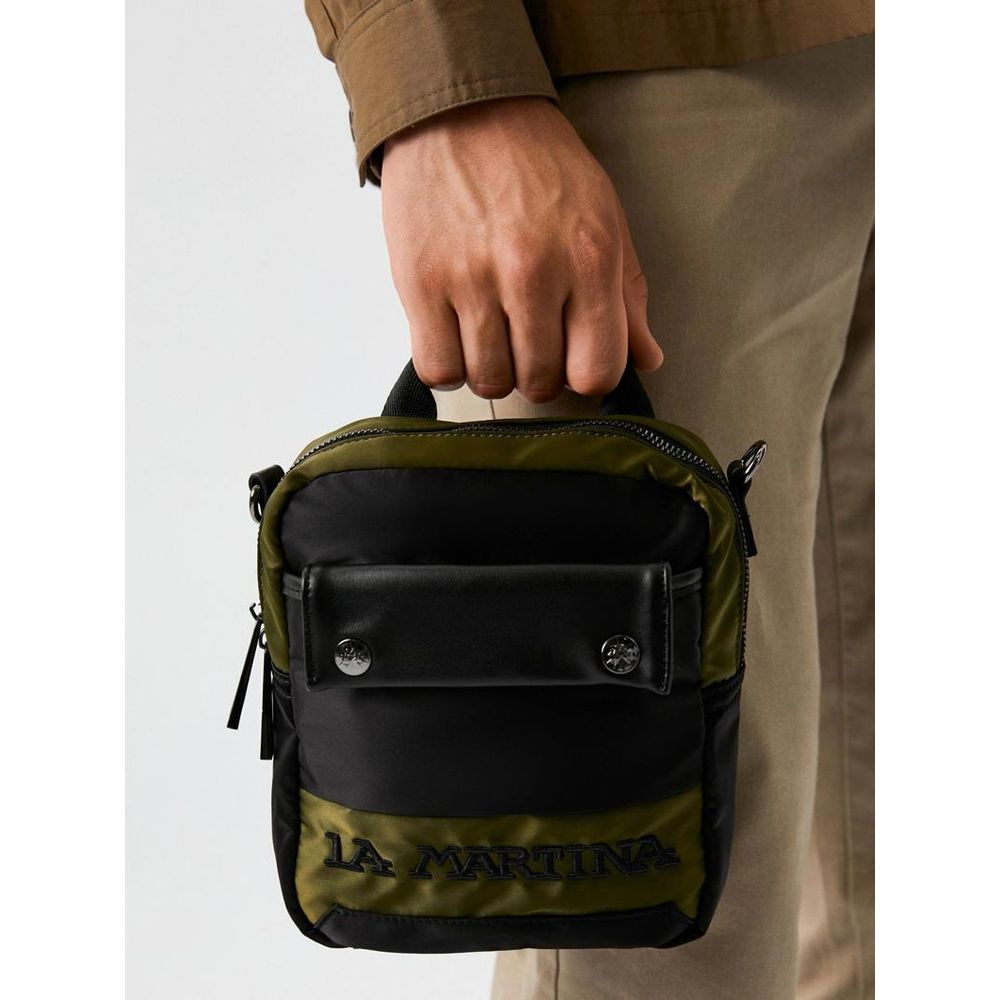 La Martina Bicolor Nylon Crossbody Bag