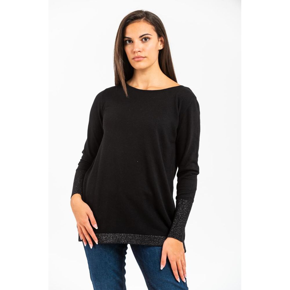 Gas Black Cashmere Sweater