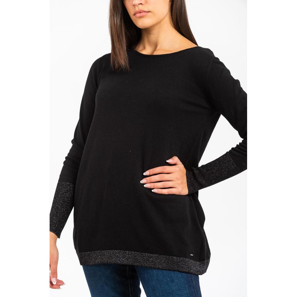 Gas Black Cashmere Sweater for Women