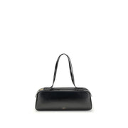 Khaite Black Calf Leather Bos Taurus Shoulder Bag