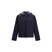 Burberry Blue Polyester Jackets And Coat