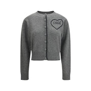 Chloé Gray Wool Cardigan