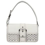 Michael Kors White Leather Shoulder Bag