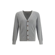 Brunello Cucinelli Gray Cotton Cardigan