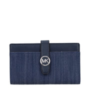 Michael Kors Blue Fabric Wallet