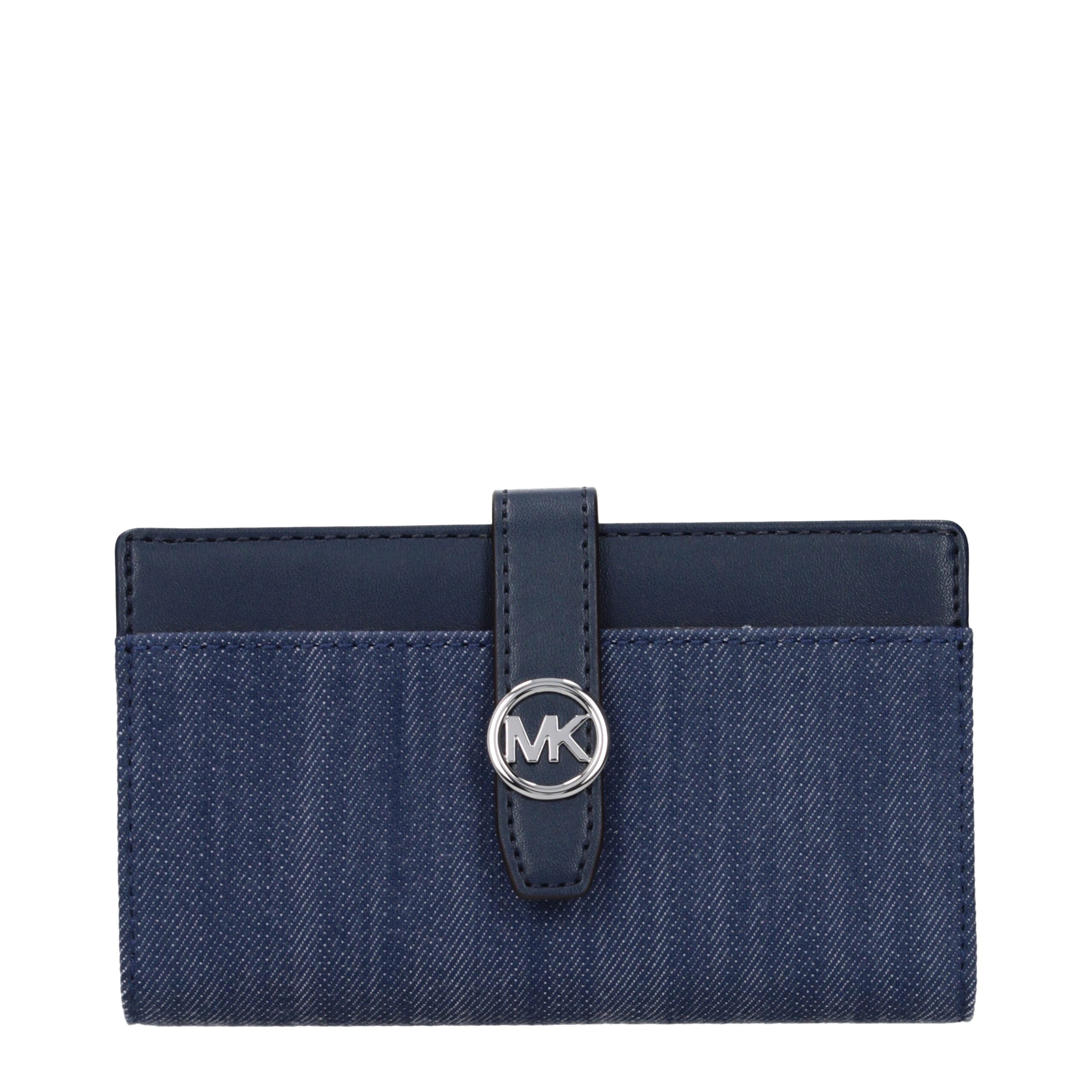 Michael Kors Blue Fabric Wallet