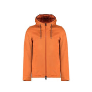 Herno Orange Cashmere Full-Length Jacket