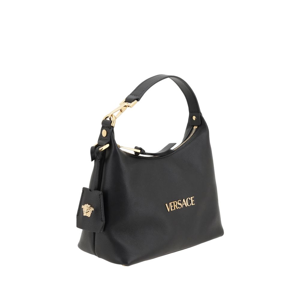 Versace Black Calf Leather Bos Taurus Handbag Secondary image