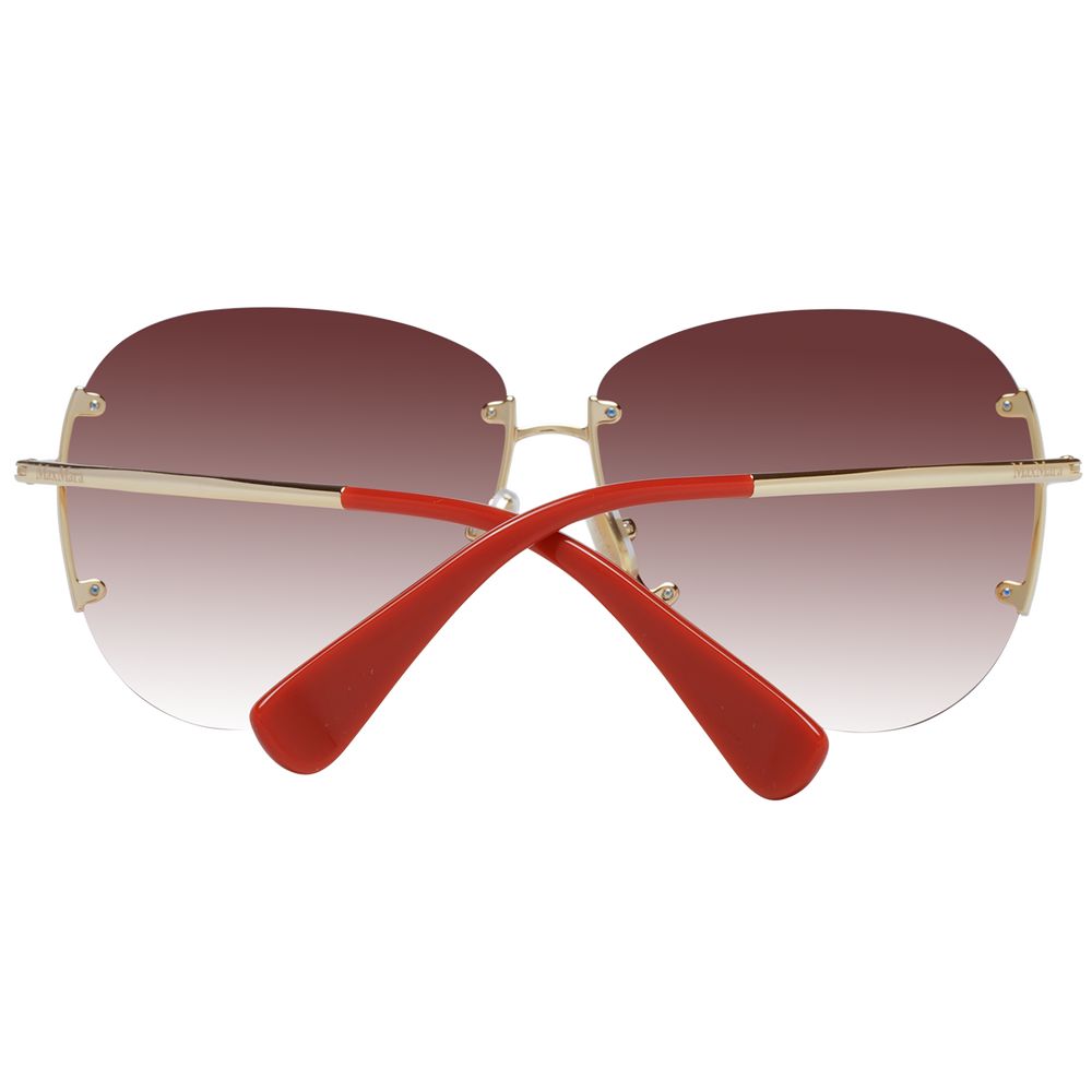 Max Mara Gold Metal Sunglasses