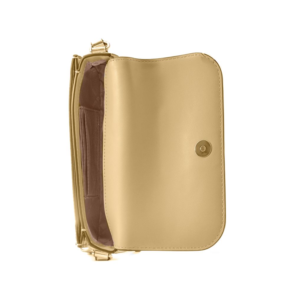 Michael Kors Gold Leather Crossbody Bag