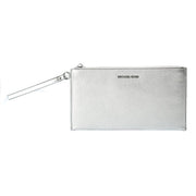 Michael Kors Gray Leather Clutch Bag