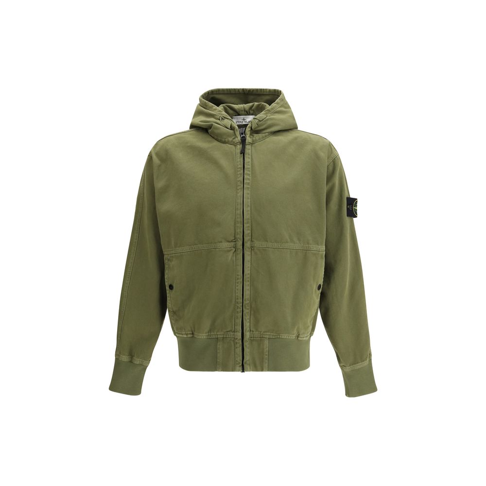 Stone Island Bicolor Cotton Shell Jacket