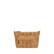 MCM Brown Polyethylene Shoulder Bag