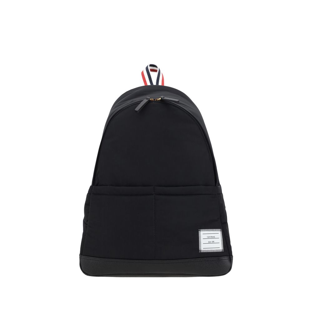 Thom Browne Black Polyester Backpack
