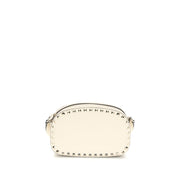 Valentino Garavani Beige Calf Leather Bos Taurus Shoulder Bag