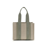 Chloé Beige Linen Shoulder Bag