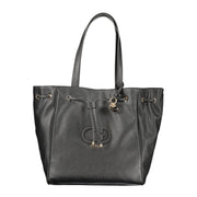 Guess Jeans Nero Poliuretano Women Handbag