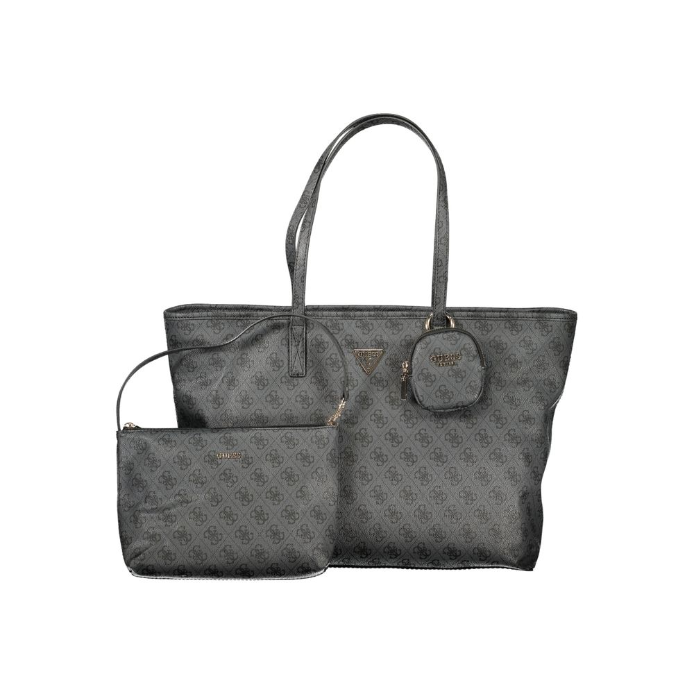 Guess Jeans Grigio Poliuretano Women Handbag