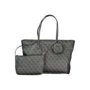 Guess Jeans Grigio Poliuretano Women Handbag