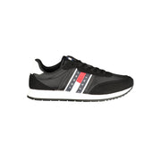 Tommy Hilfiger Black Polyurethane Men Sneaker