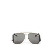 Saint Laurent Silver Metal Sunglasses