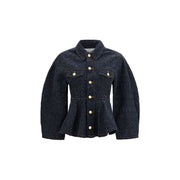 Ganni Blue Cotton Denim Jacket