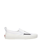 Valentino Garavani White Fabric Slip-On Loafer for Men