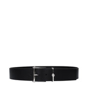 Versace Black Leather Regular Belt