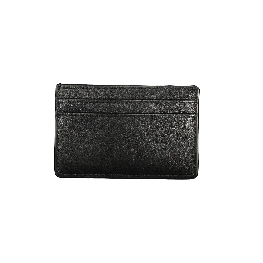 Mario Valentino Black Polyurethane Women Wallet
