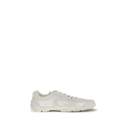 Prada White Fabric Low Top Sneakers
