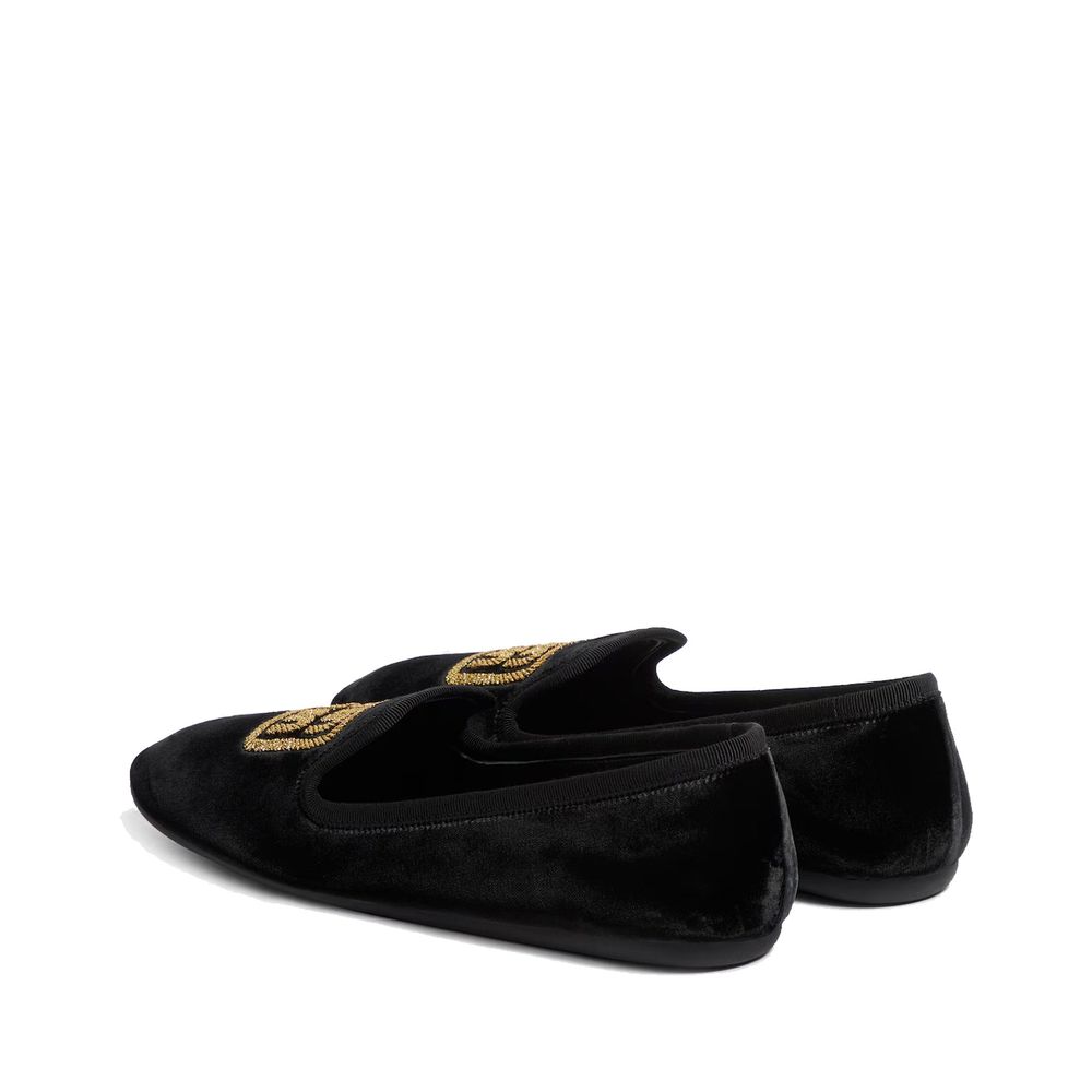 Miu Miu Black Fabric Ballet Flats