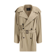 Balenciaga Beige Cotton Trench Coat