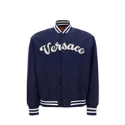 Versace Blue Nylon Bomber