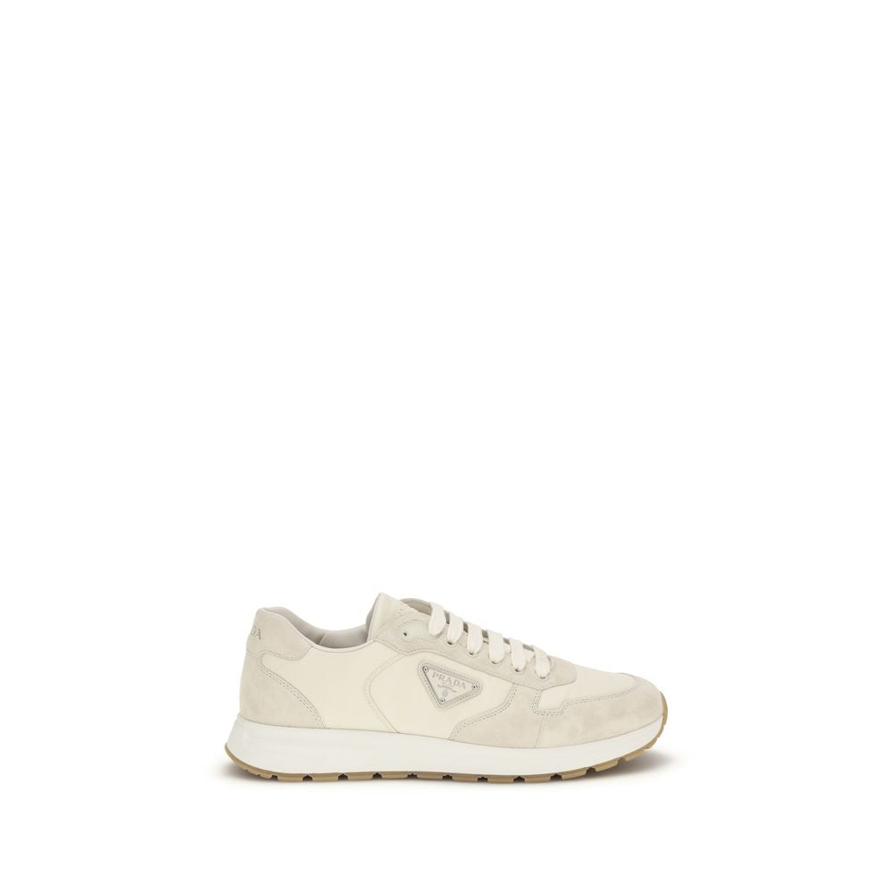 Prada Beige Nylon Low Top Sneakers Main image