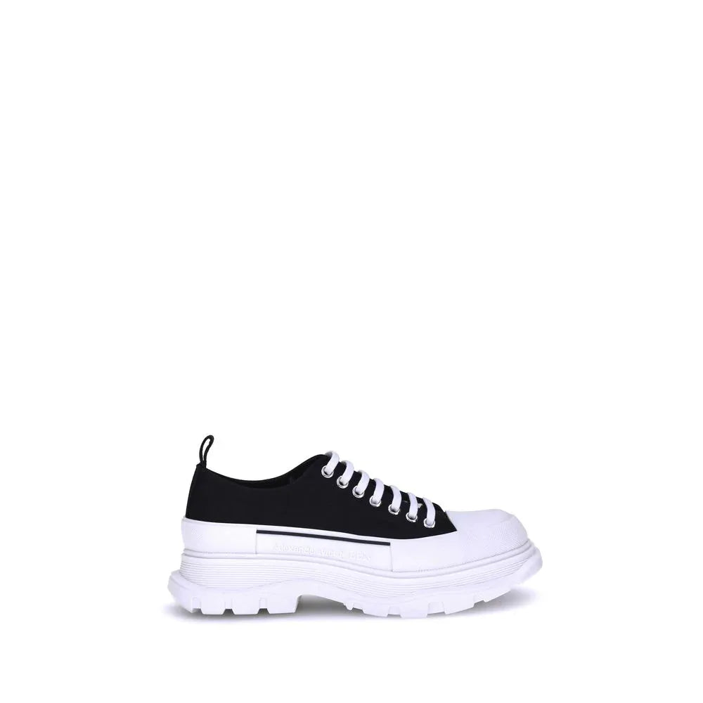 Alexander McQueen Black Canvas Chunky Sneakers - Zachava