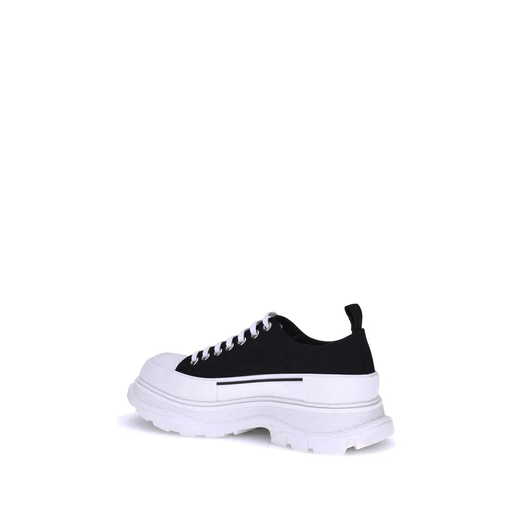 Alexander McQueen Black Canvas Chunky Sneakers - Zachava