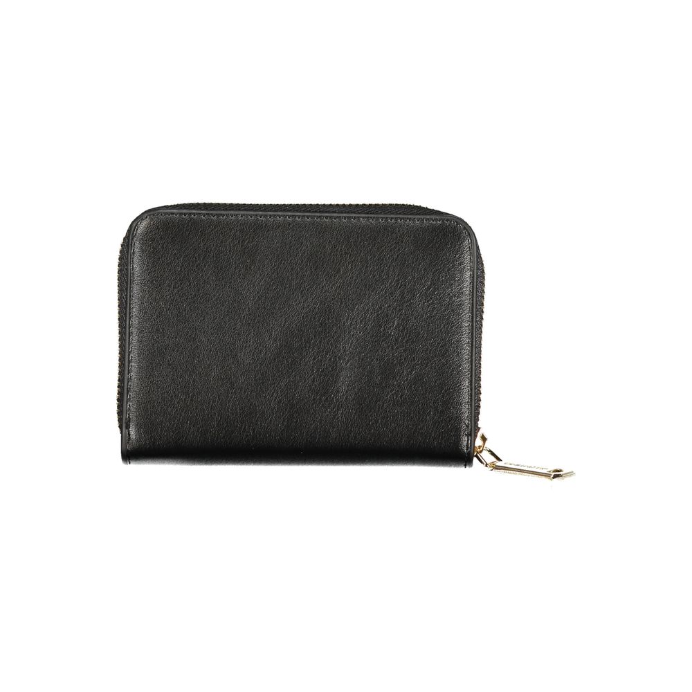Mario Valentino Black Polyurethane Women Wallet