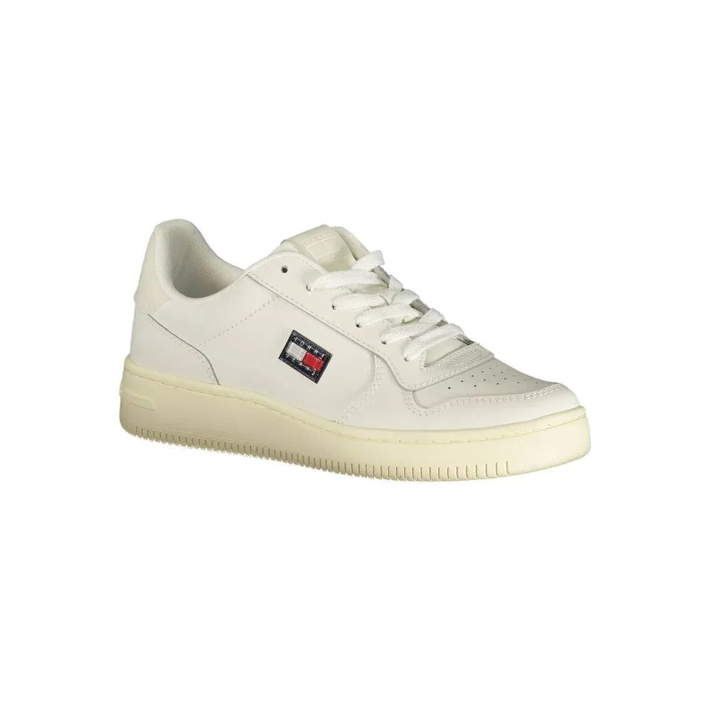 Tommy Hilfiger Bianco Polyurethane Women Sneaker - Zachava
