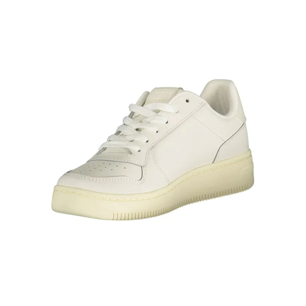 Tommy Hilfiger Bianco Polyurethane Women Sneaker - Zachava