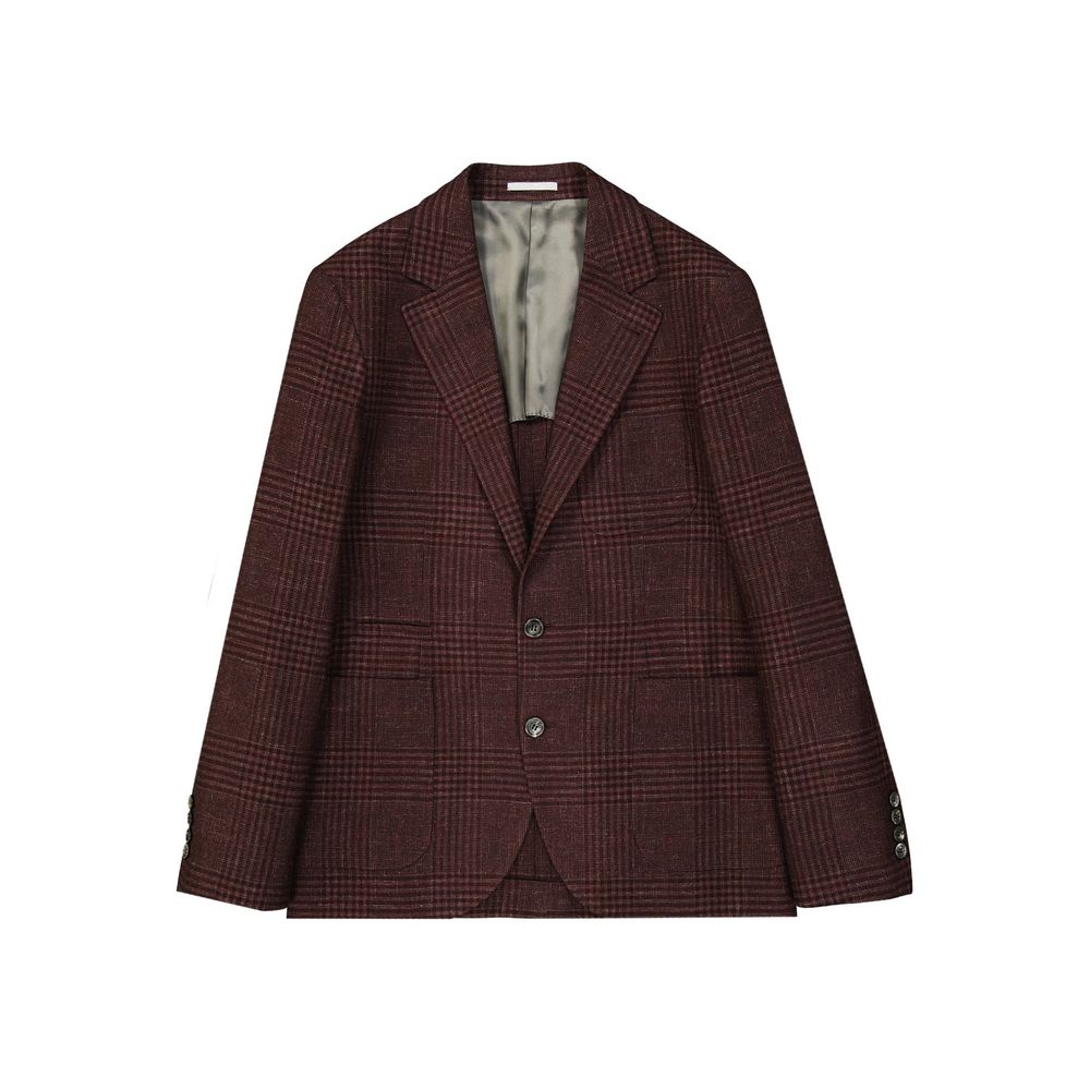 Brunello Cucinelli Red Wool Shell Jacket