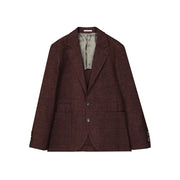 Brunello Cucinelli Red Wool Shell Jacket