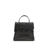 Moschino Black Calf Leather Bos Taurus Handbag