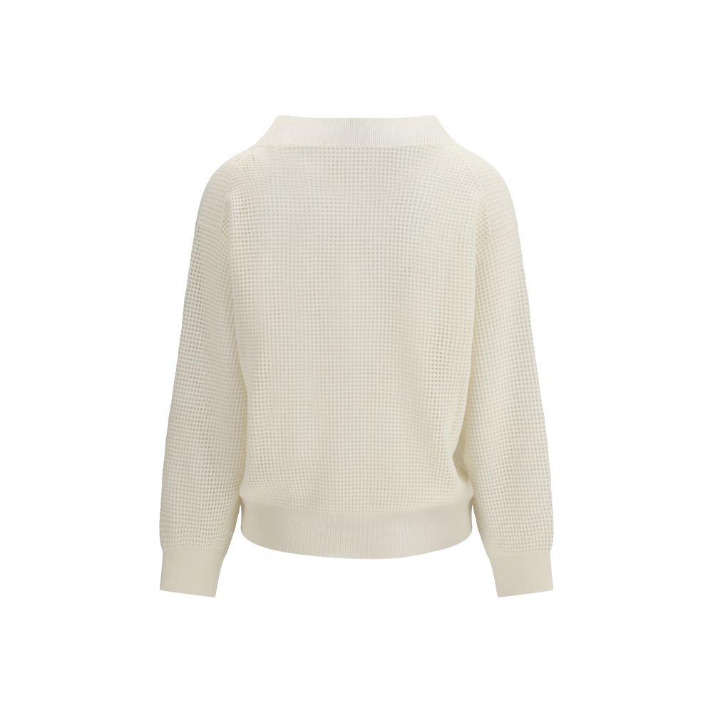Brunello Cucinelli Beige Cashmere Sweater