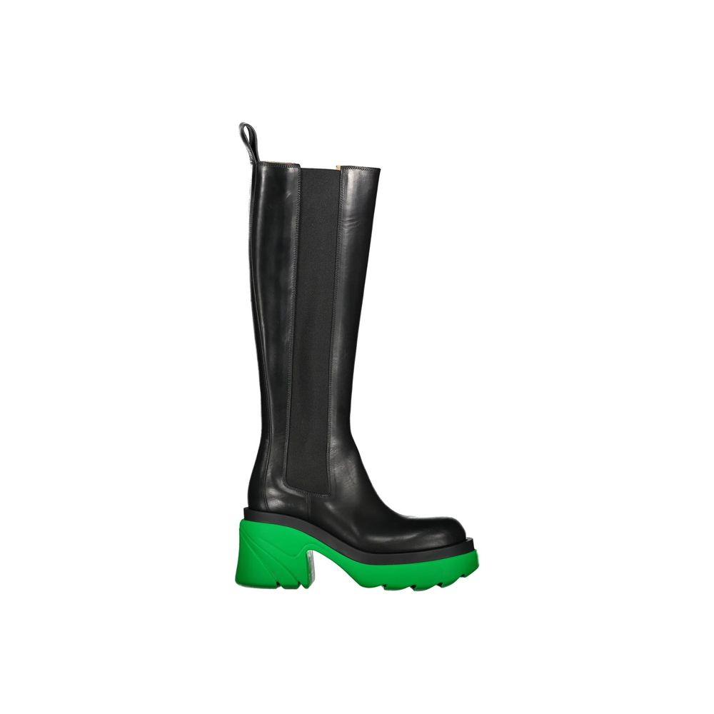 Bottega Veneta Black Leather Over The Knee - Zachava