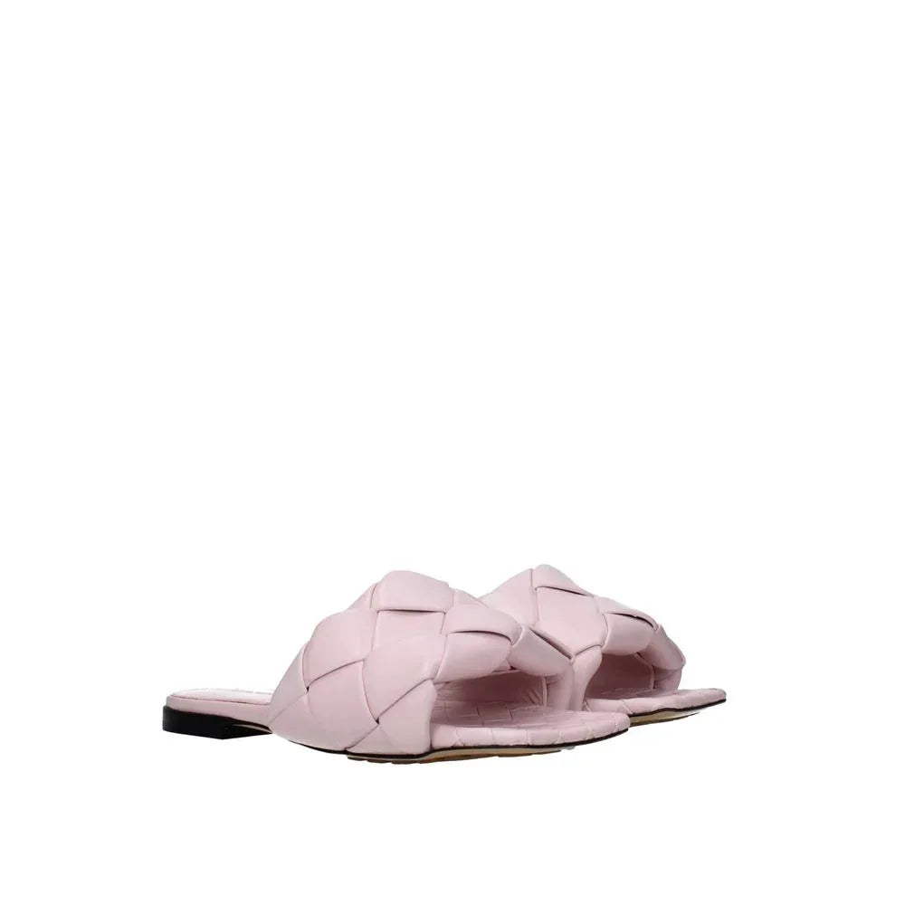 Bottega Veneta Multicolor Calfskin Flat Sandals - Zachava